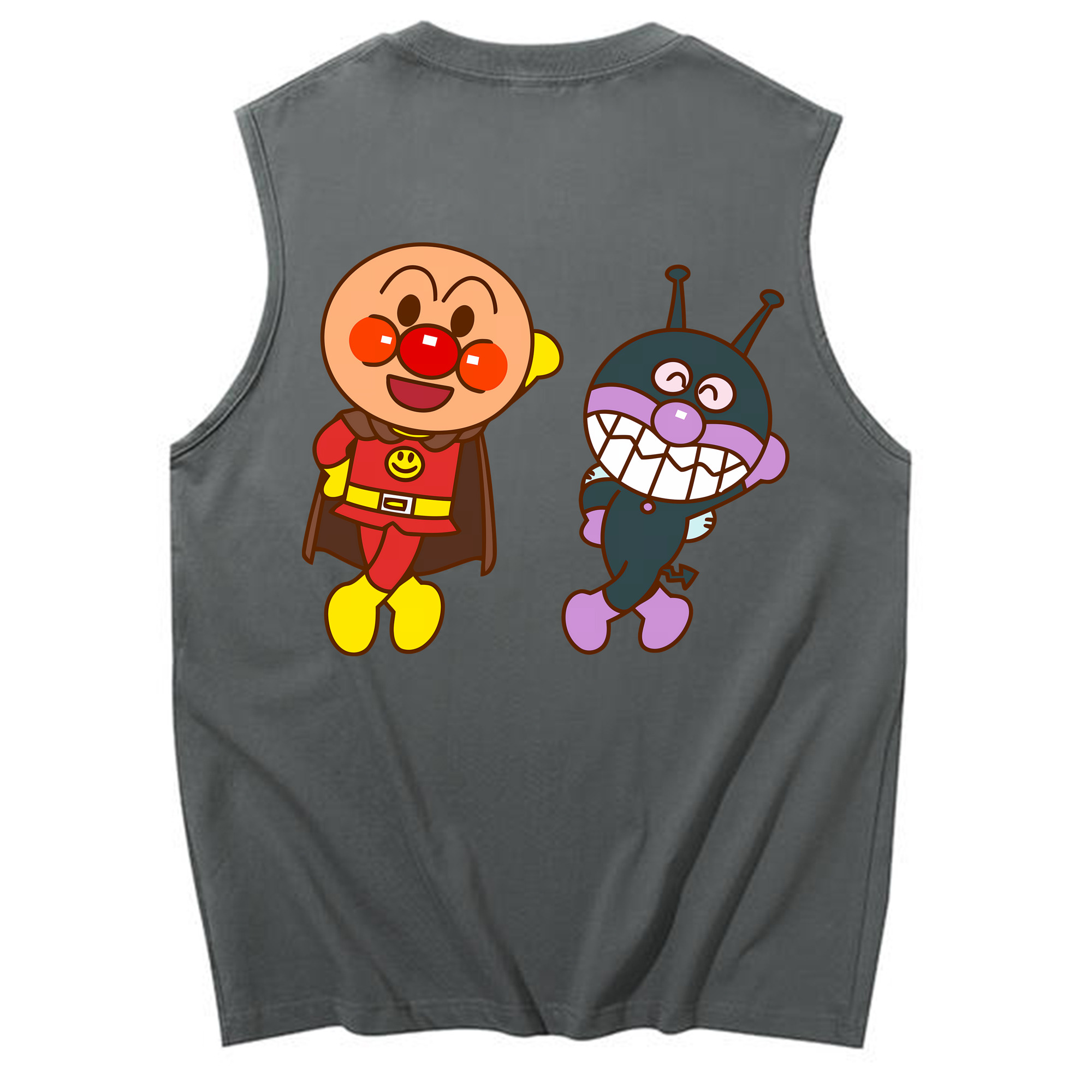 （画像用） アンパンマン Anpanman コットン100％タンクトップ（背面プリント）